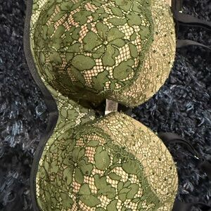 Victoria's Secret Olive Lace Bra